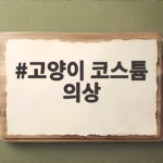 고양이 코스튬 의상