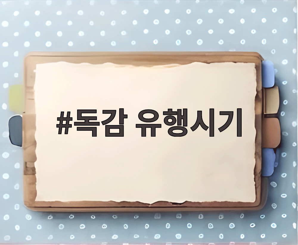 독감 유행시기