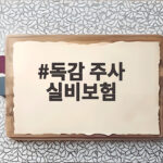 독감 주사 실비보험 예방접종은 안 되고 치료비는 되는 이유 독감 주사 실비보험