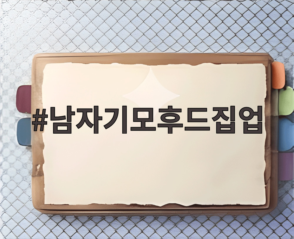 남자기모후드집업
