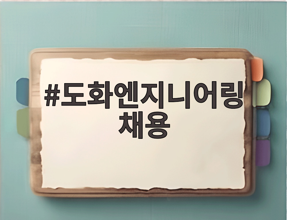 도화엔지니어링 채용