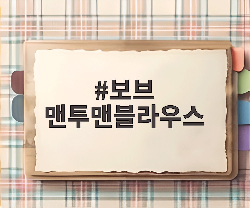 보브 맨투맨블라우스