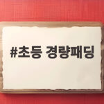 초등 경량패딩 쌀쌀한 아침 등굣길 걱정 끝 따뜻하고 가벼운 선택 초등 경량패딩