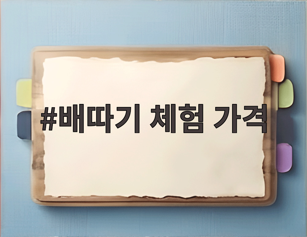 배따기 체험 가격
