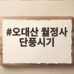 오대산 월정사 단풍시기 2026 절정과 주차 걷기 좋은 길 한눈에 오대산 월정사 단풍시기