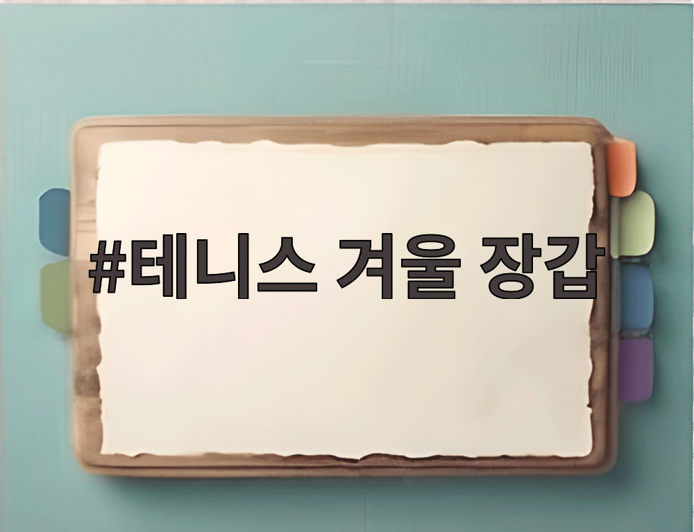 테니스 겨울 장갑