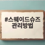 스웨이드슈즈 관리방법