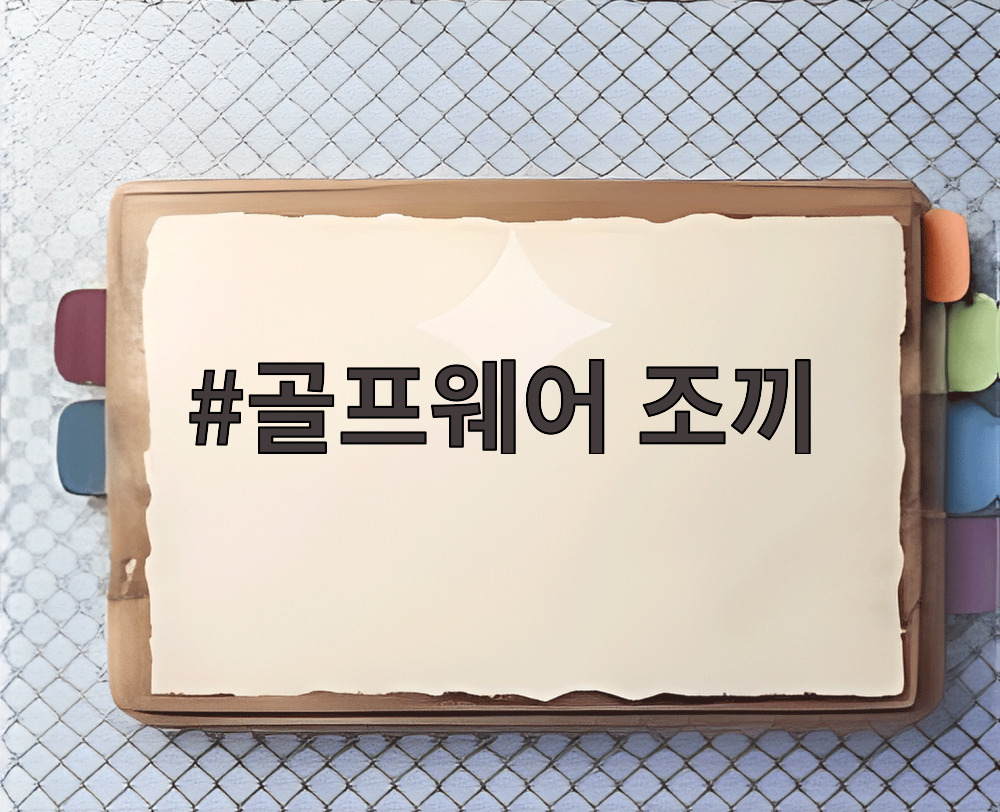 골프웨어 조끼