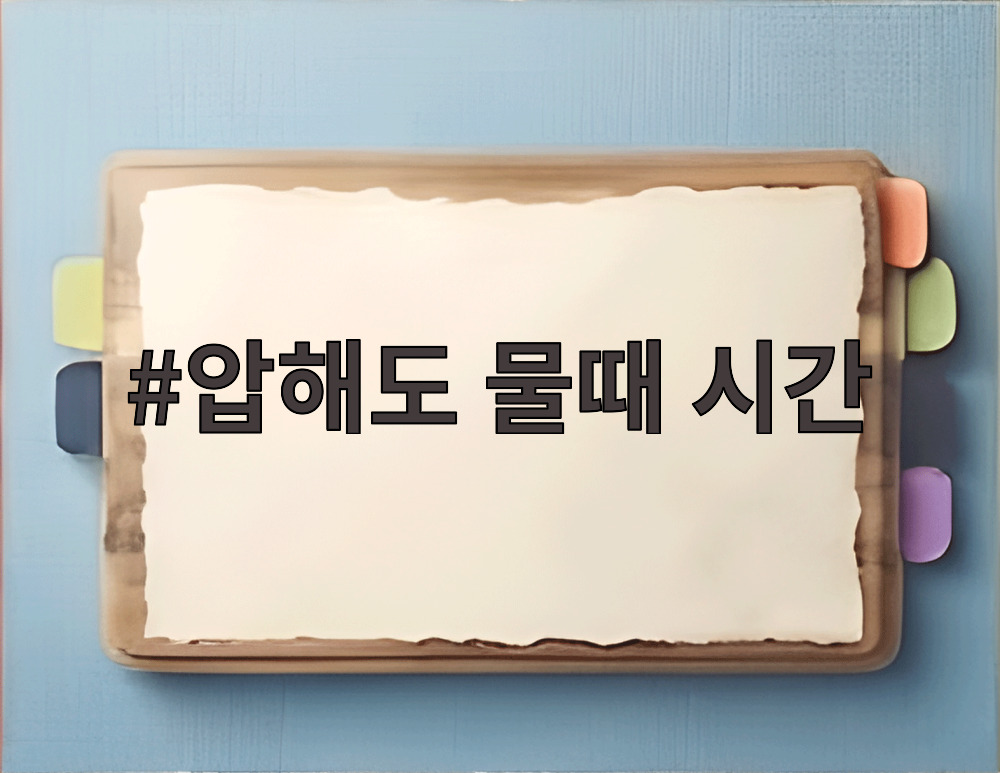압해도 물때 시간