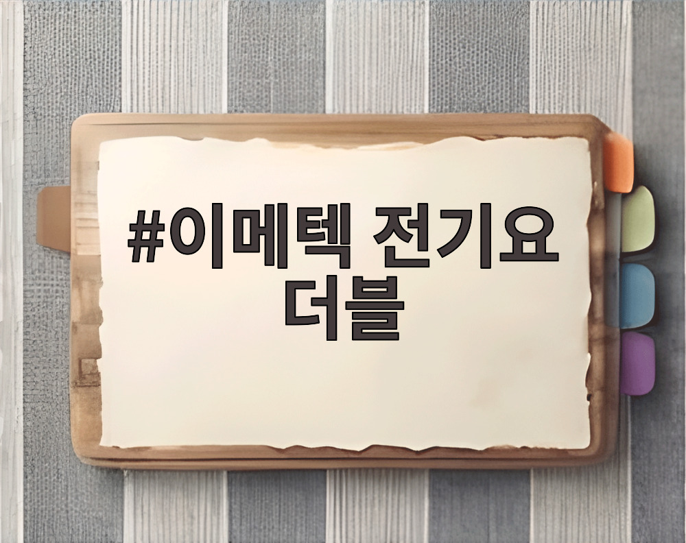 이메텍 전기요 더블