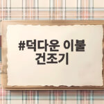 덕다운 이불 건조기