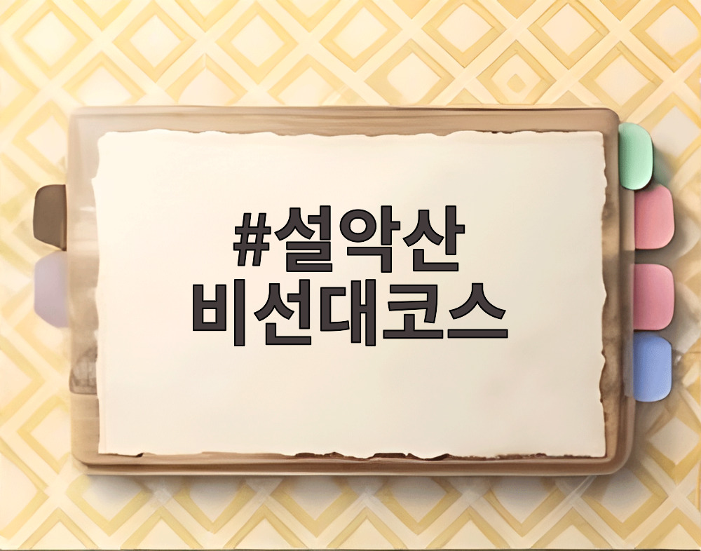 설악산 비선대코스