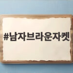 남자브라운자켓