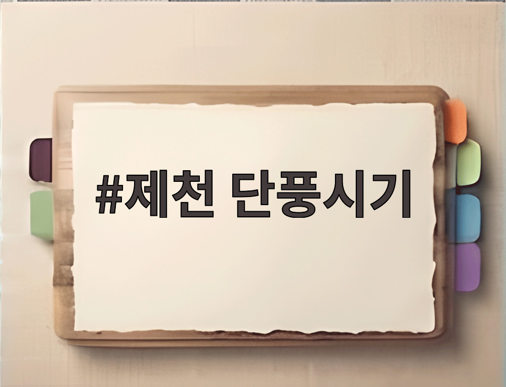 제천 단풍시기