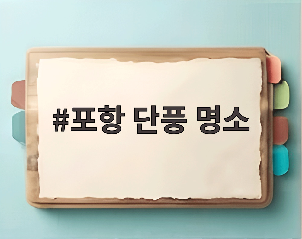 포항 단풍 명소