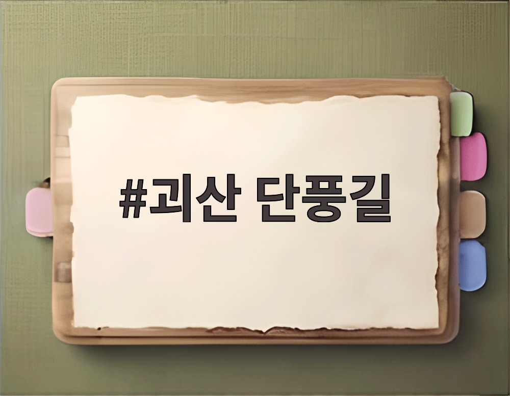 괴산 단풍길