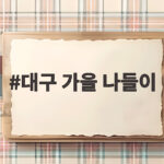 대구 가을 나들이 이번 주말 핑크뮬리와 단풍 명소 어디까지 가봤나요 대구 가을 나들이