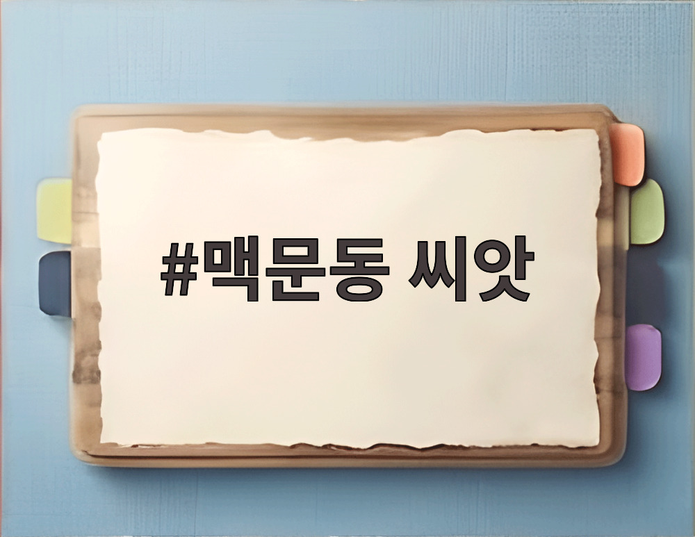 맥문동 씨앗