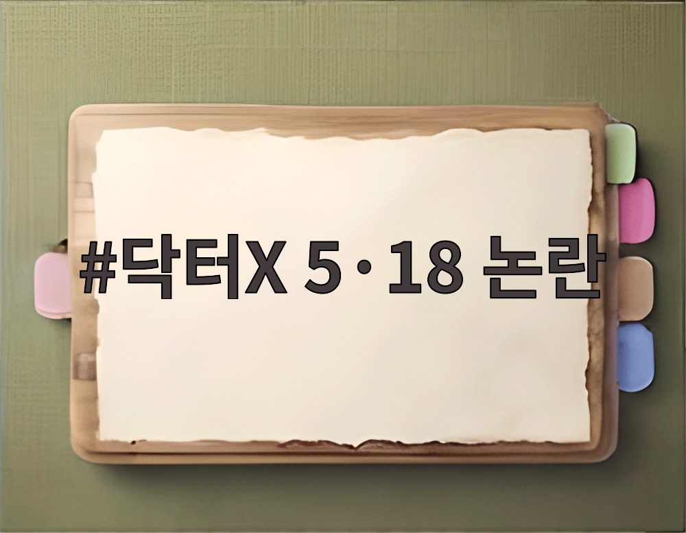 닥터X 5·18 논란