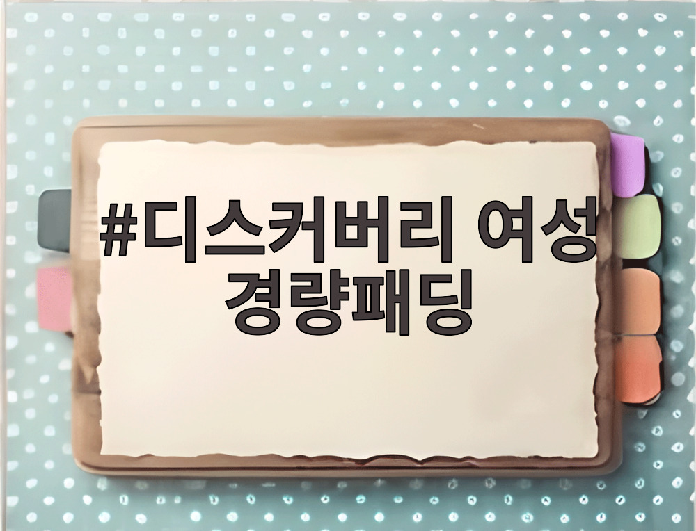 디스커버리 여성 경량패딩