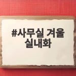 사무실 겨울 실내화 따뜻하게 신는 기준과 선택 팁 사무실 겨울 실내화