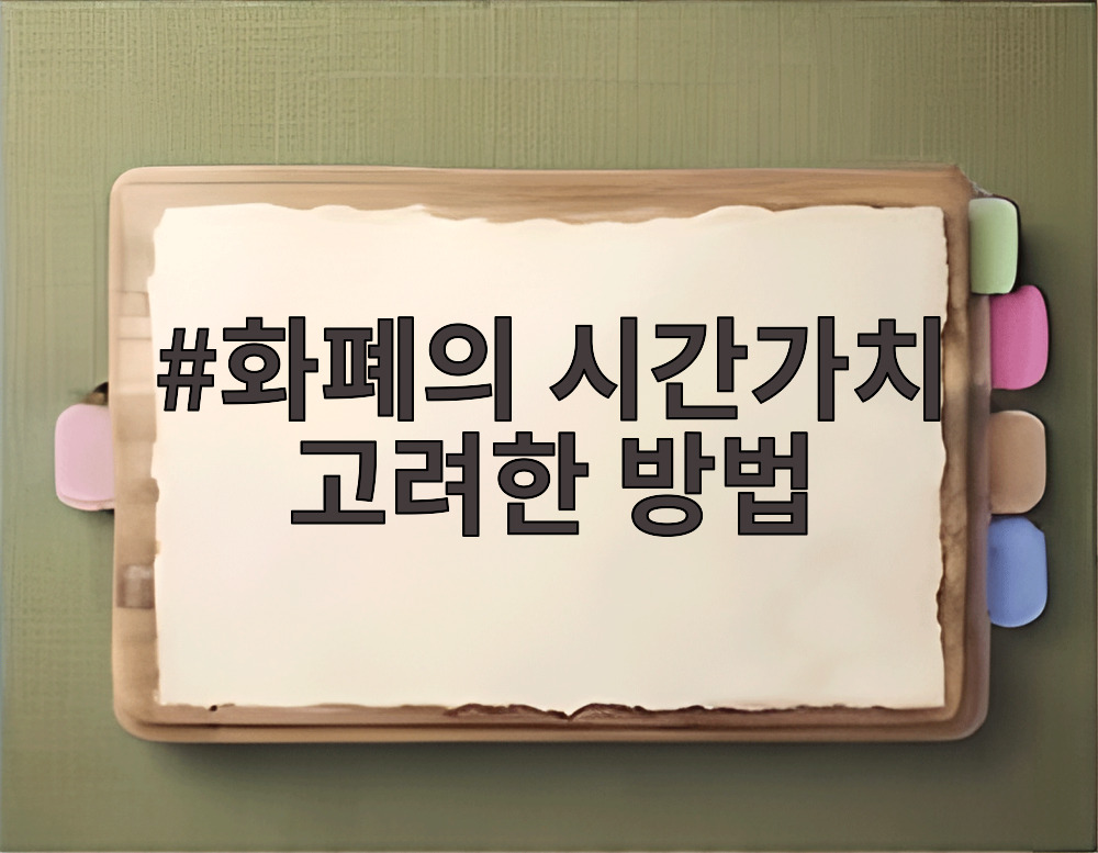 화폐의 시간가치 고려한 방법