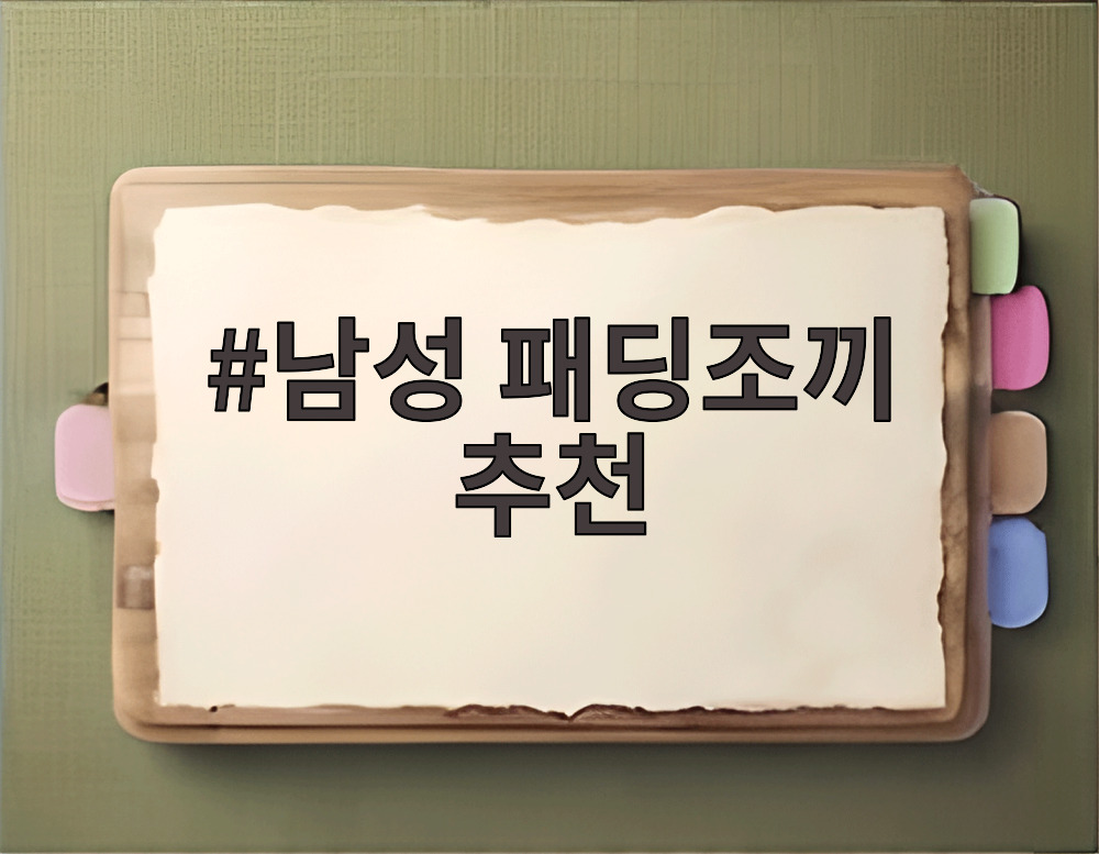 남성 패딩조끼 추천