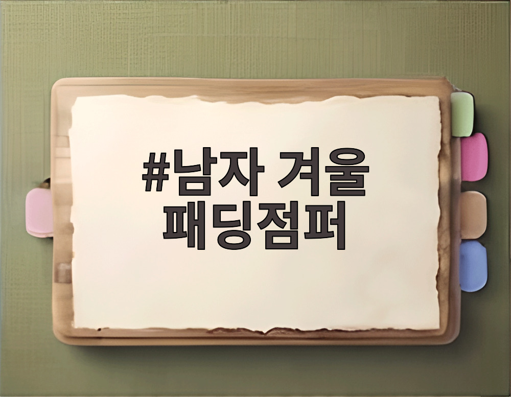 남자 겨울 패딩점퍼