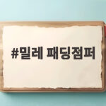 밀레 패딩점퍼 한파에 이만한 선택이 없다고 느낀 이유 밀레 패딩점퍼