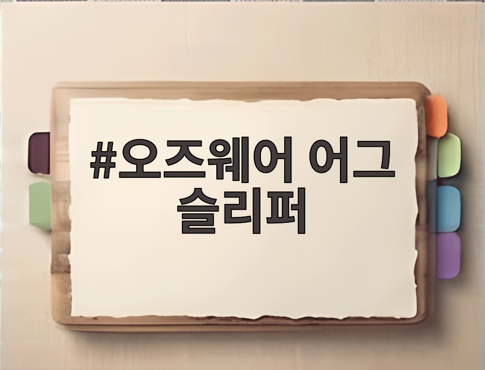 오즈웨어 어그 슬리퍼