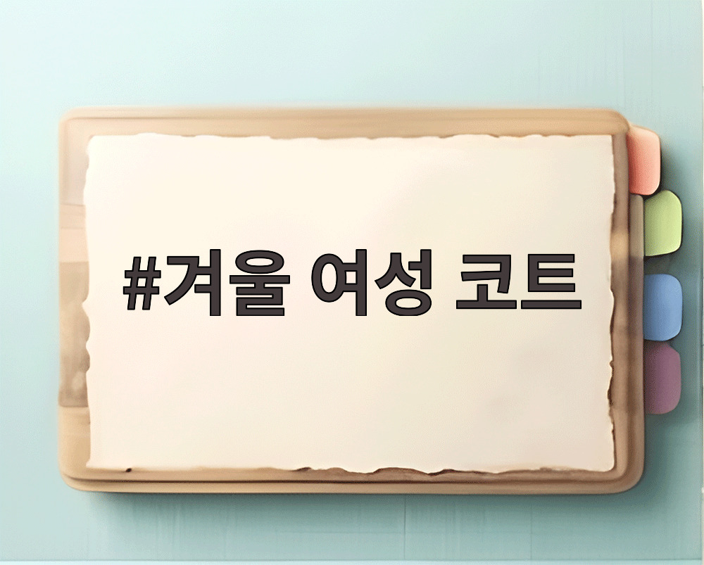 겨울 여성 코트
